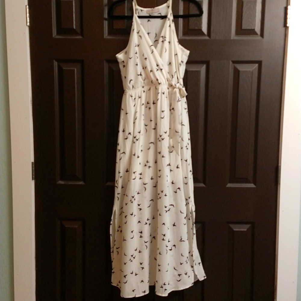 Dream of Me cream color bird print dress